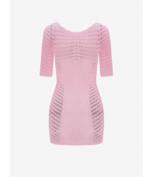 Hollow Out See Thru Mini Bodycon Dress